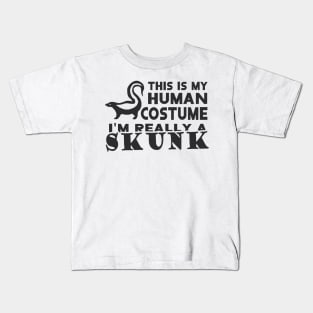 Skunk Day June 14th Costume Human Design Kids T-Shirt